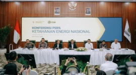 Menteri ESDM Bahlil Lahadalia saat konferensi pers mengenai ketahanan energi nasional, Senin (26/10/2026). (Foto: Kementerian ESDM)