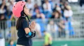 Mikhayla Shanum Caya menjadi atlet termuda Indonesia di Asian Games 2026 dan tampil pada skateboard Park Putri. (Foto: Ist/Kemenpora.go.id)