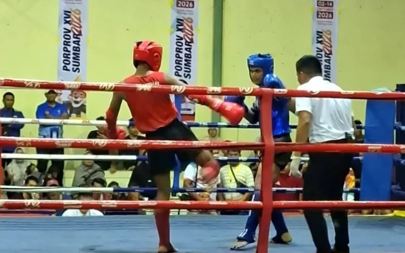 Muaythai Kota Padang meraih 8 medali di Porprov XVI Sumbar 2026. (Foto: Pemko Padang)
