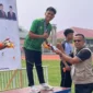Muhammad Fakhri Ramadan meraih emas lompat tinggi pada Porprov Sumbar 2026. (Foto: Pemko Padang)