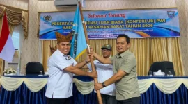 Junir terpilih secara aklamasi sebagai Ketua PWI Pasbar periode 2026–2029. (Foto: Diskominfo Pasbar)