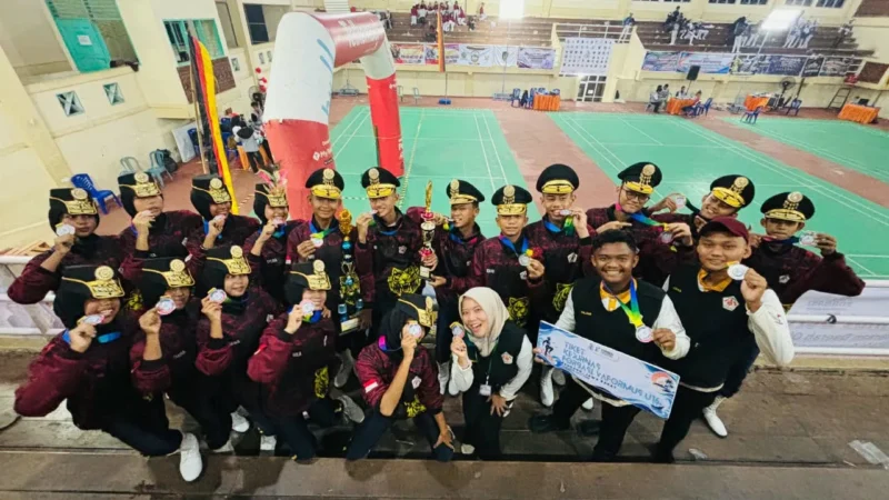 Tim Paski MTsN 3 Padang meraih Juara Utama 2 dan Danton Terbaik 1 di Kejurda FORBASI Sumbar 2026, sekaligus lolos ke kejurnas. (Foto: Pemko Padang)