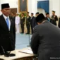 Pelantikan Kristomei Sianturi sebagai Kepala BNPB di Istana Negara, Kamis (15/10/2026). (Foto: YouTube Sekretariat Presiden)
