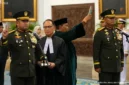 Presiden Prabowo melantik Maruli Simanjuntak sebagai Wakil Panglima TNI dan Tandyo Budi Revita sebagai KSAD di Istana Kepresidenan, Kamis (15/10/2026). (Foto: YouTube Setpres)