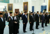 Pelantikan Pejabat Negara/Pemerintah Istana Negara, Kamis (15/10/2026). (Foto: YouTube Sekretariat Presiden)