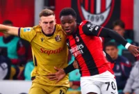 Pemain AC Milan berduel dengan pemain Bologna. (Foto: IG @acmilan)