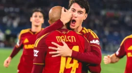 Pemain AS Roma merayakan gol ke gawang Slovan Bratislava pada matchday ketiga Liga Champions, Rabu (21/10/2026) dini hari WIB. (Foto: IG @officialasroma)