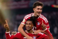 Pemain Bayern Munich merayakan gol ke gawang Magdeburg, dalam lanjutan babak kedua DFB Pokal di Allianz Arena, Kamis (29/10/2026) dini hari WIB. (Foto: IG @fcbayern)