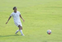 Pemain Garudayaksa Women, Ellen Tria Ferlika pada kompetisi bergengsi IWL 2026. (Foto: Gia/Kemenpora.go.id)