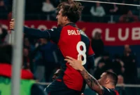 Pemain Genoa merayakan gol ke gawang Juventus. (Foto: IG @genoacfc)