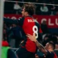 Pemain Genoa merayakan gol ke gawang Juventus. (Foto: IG @genoacfc)
