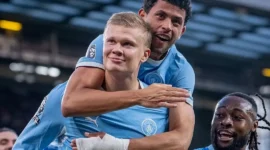 Pemain Man City merayakan gol ke gawang Liverpool. (Foto: IG @mancity)