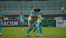 Para pemain Semen Padang FC saat merayakan gol ke gawang Persikad. (Foto: MO Semen Padang FC)
