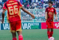 
Rezaldi Hehanussa menegaskan tekad Semen Padang mengalahkan PSMS Medan. (Foto: ileague.id)
