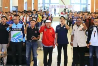 Wakil Wali Kota Padang Maigus Nasir membuka pertandingan cabang olahraga e-sport Porprov XVI Sumbar 2026 di Bagindo Aziz Chan Youth Center (10/10/2026). (Foto: Pemko Padang)