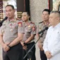 Kapolri Jenderal Pol. Suyudi Ario Seto menerima audiensi Menteri Perhubungan Dudy Purwagandhi di Mabes Polri, Jakarta, Rabu (21/10/2026). (Foto: Humas Polri)