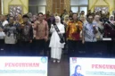 Bunda PAUD Kota Padang, Dian Puspita Fadly Amran sat pengukuhan Bunda PAUD Kecamatan se-Kota Padang di Balai Kota Padang, Sabtu (31/10/2026). (Foto: Pemko Padang)