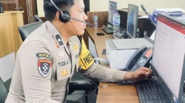 Polda Sumbar siagakan personel SPKT 24 jam untuk melayani laporan darurat dan pengaduan masyarakat melalui Call Center 110. (Foto: Polda Sumbar)