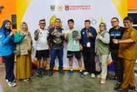 Ariq Saputra merebut emas pickleball di Porprov Sumbar 2026 setelah mengalahkan wakil Solok di partai final. (Foto: MC Payakumbuh)