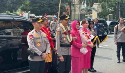 Polda Sumbar menggelar Welcome Parade