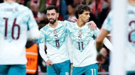 Portugal mengalahkan Denmark 4-2 pada laga Grup 4 UEFA Nations League. (Foto: IG @portugal)