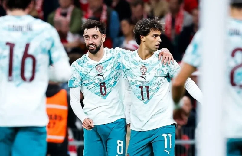 Portugal mengalahkan Denmark 4-2 pada laga Grup 4 UEFA Nations League. (Foto: IG @portugal)