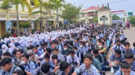 Suasana pembukaan Pra OSN ke-1 tingkat SMP/MTs se-Sumbar 2026 di SMPN 25 Padang. (Foto: Pemko Padang)