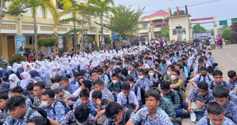Suasana pembukaan Pra OSN ke-1 tingkat SMP/MTs se-Sumbar 2026 di SMPN 25 Padang. (Foto: Pemko Padang)