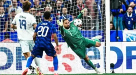 Prancis dan Italia berbagi poin setelah bermain imbang 1-1 dalam lanjutan Grup A1 UEFA Nations League di Stade de France, Sabtu (3/10/2026). (Foto: IG @azzurri)