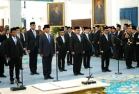 Presiden Prabowo Subianto melantik 18 pejabat di Istana Negara, Jakarta Pusat, Kamis (1/10/2026). (Foto: Ist)