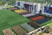 Presiden Prabowo Subianto meresmikan 204 satuan baru TNI pada HUT ke-81 TNI, Senin (5/10/2026). (Foto: BPMI Setpres)