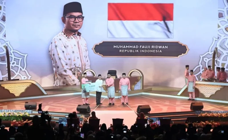 Qari Indonesia Muhammad Fauji Ridwan juara Tilawah Internasional 2026 di Kuala Lumpur, Malaysia. (Foto: Kemenag) 