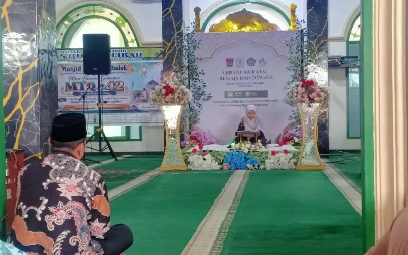 Sebanyak 33 peserta mengikuti Qiraat Muratal MTQ ke-42 Kota Padang. (Foto: Pemko Padang)
