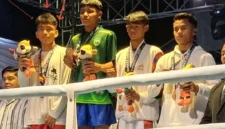 Rahmad Ramdhan, petinju binaan Luki Boxing Camp Padang meraih medali perak pada Porprov XVI Sumbar 2026. (Foto: Ist)