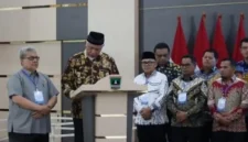 Ketua DPRD Sumbar Muhidi menghadiri Rapat Koordinasi Penguatan Tata Kelola Pemerintahan Daerah dan Pencegahan Korupsi di Auditorium Istana Gubernur Sumbar, Kamis (8/10/2026). (Foto: Ist)