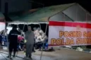 Satbrimob Polda Sumbar menyiagakan posko kesehatan dan SAR di Lumin Park, Padang. (Foto: Polda Sumbar)