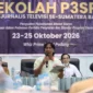KPID Sumbar membekali jurnalis televisi etika peliputan bencana, verifikasi informasi, perlindungan korban, dan pemahaman P3SPS. (Foto: IJTI Sumbar)