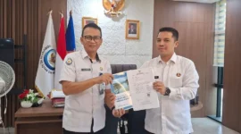Sekretaris Dinas Perikanan dan Pangan Kota Padang, Muhammad Dwi Richie menyampaikan sejumlah usulan program kepada KKP RI. (Foto: Pemko Padang)