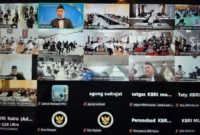 Sebanyak 484 mahasiswa Indonesia yang menempuh pendidikan di kawasan Timur Tengah mengikuti tes CAT daring untuk seleksi Tenaga Pendukung PPIH Arab Saudi 1448 H/2027 M. (Foto: Kemenhaj)