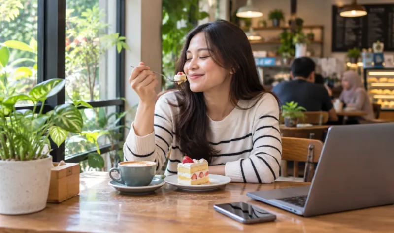 Ilustrasi self reward. (Foto: AI Generated)