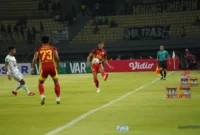 Pemain Semen Padang FC saat pertandingan melawan PSPS Pekanbaru, Minggu (4/10/2026). (Foto: MO Semen Padang FC)