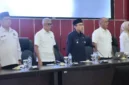 Wakil Wali Kota Padang Maigus Nasir saat membuka Sosialisasi Program Budidaya Ikan Tematik Sistem RAS dan Mina Padi di Gedung Bagindo Aziz Chan Balai Kota Padang, Aie Pacah, Rabu (7/10/2026). (Foto: Pemko Padang)