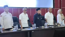 Wakil Wali Kota Padang Maigus Nasir saat membuka Sosialisasi Program Budidaya Ikan Tematik Sistem RAS dan Mina Padi di Gedung Bagindo Aziz Chan Balai Kota Padang, Aie Pacah, Rabu (7/10/2026). (Foto: Pemko Padang)