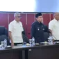 Wakil Wali Kota Padang Maigus Nasir saat membuka Sosialisasi Program Budidaya Ikan Tematik Sistem RAS dan Mina Padi di Gedung Bagindo Aziz Chan Balai Kota Padang, Aie Pacah, Rabu (7/10/2026). (Foto: Pemko Padang)