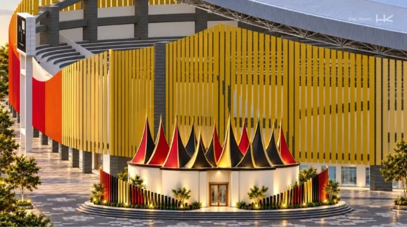 Rancangan desain Stadion Haji Agus Salim Padang. (Foto: Dok. Hutama Karya)
