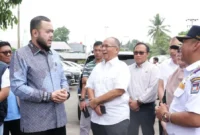 Wali Kota Padang Fadly Amran meninjau tempat khusus parkir truk Koto Lalang, Sabtu (10/10/2026). (Foto: Pemko Padang)