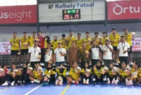 Tim Bola Tangan Putra dan Putri Kota Padang meraih medali emas Porprov Sumbar 2026. (Foto: Pemko Padang)