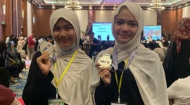 Tim Riset MTsN 3 Padang meraih medali perak di KREASI Nasional 2026. (Foto: Pemko Padang)