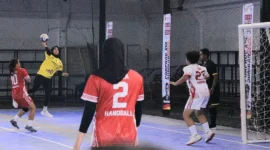 Tim bola tangan putra dan putri Kota Padang lolos semifinal Porprov XVI Sumbar 2026. (Foto: Pemko Padang)