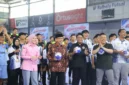 Wakil Wali Kota Padang, Maigus Nasir membuka Turnamen Bola Tangan Antar Kecamatan se-Kota Padang U-17 tahun 2026 di Rafhely Futsal Bypass, Rabu (14/10/2026). (Foto: Pemko Padang)